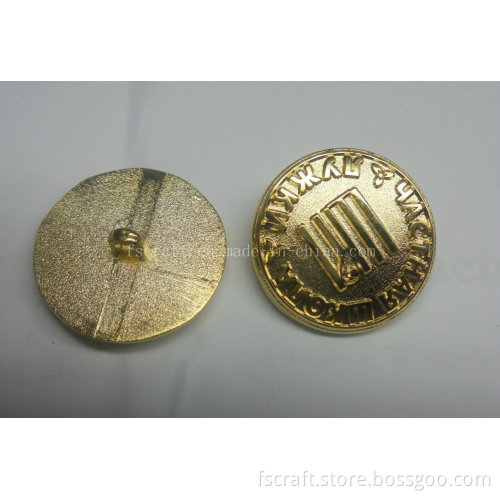 New Design Cuff Links Cuff Button Gold Cufflinks with Customized Logo
